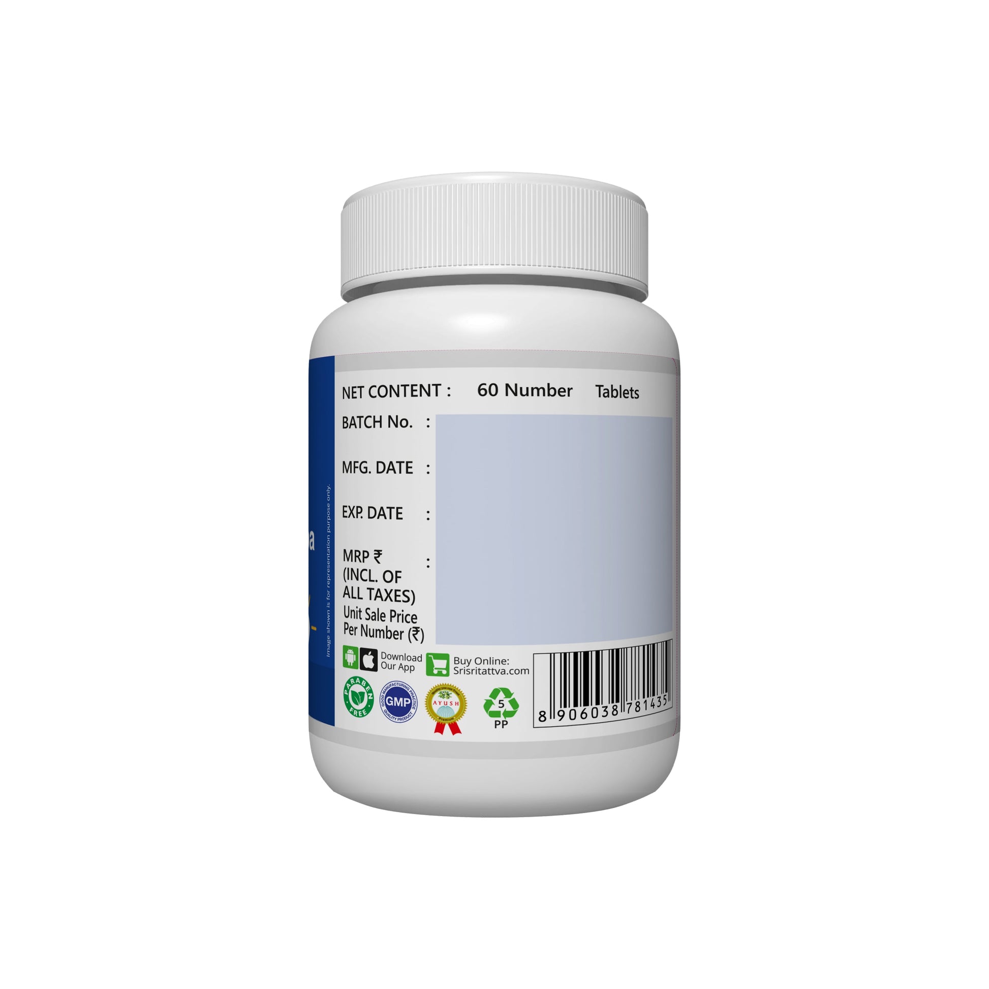 Navahridaya Kalpa | Cardiac Tonic | Ayurvedic Natural Product | 60 Tabs, 500 mg 500mg