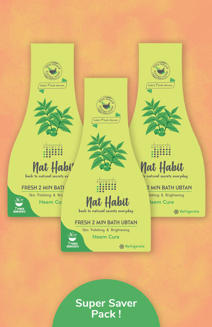 Neem Cure Bath Ubtan 80g-x3
