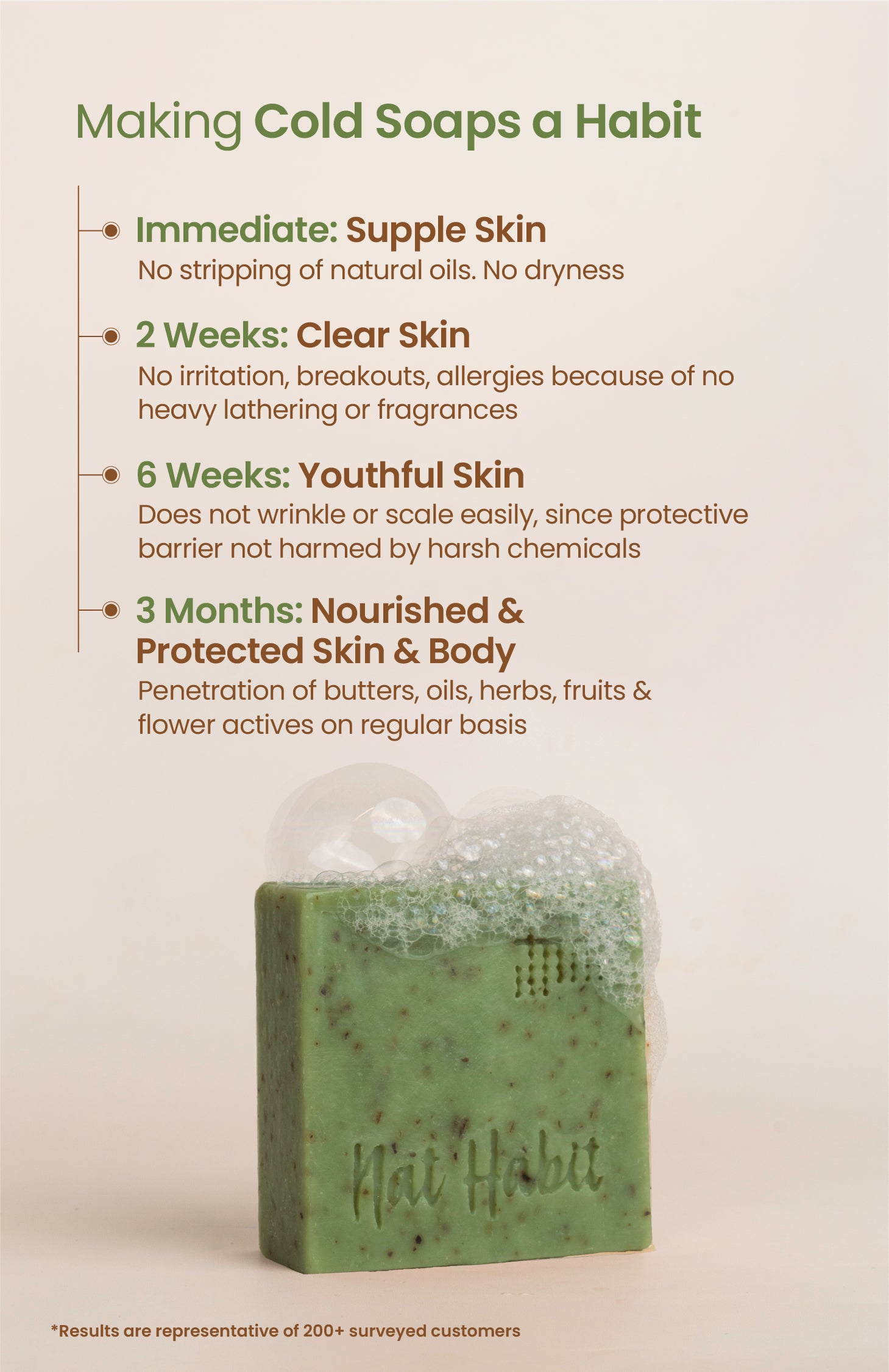 Cold Processed Acne-proof Neem-Basil Salicylic Soap 125g×1個