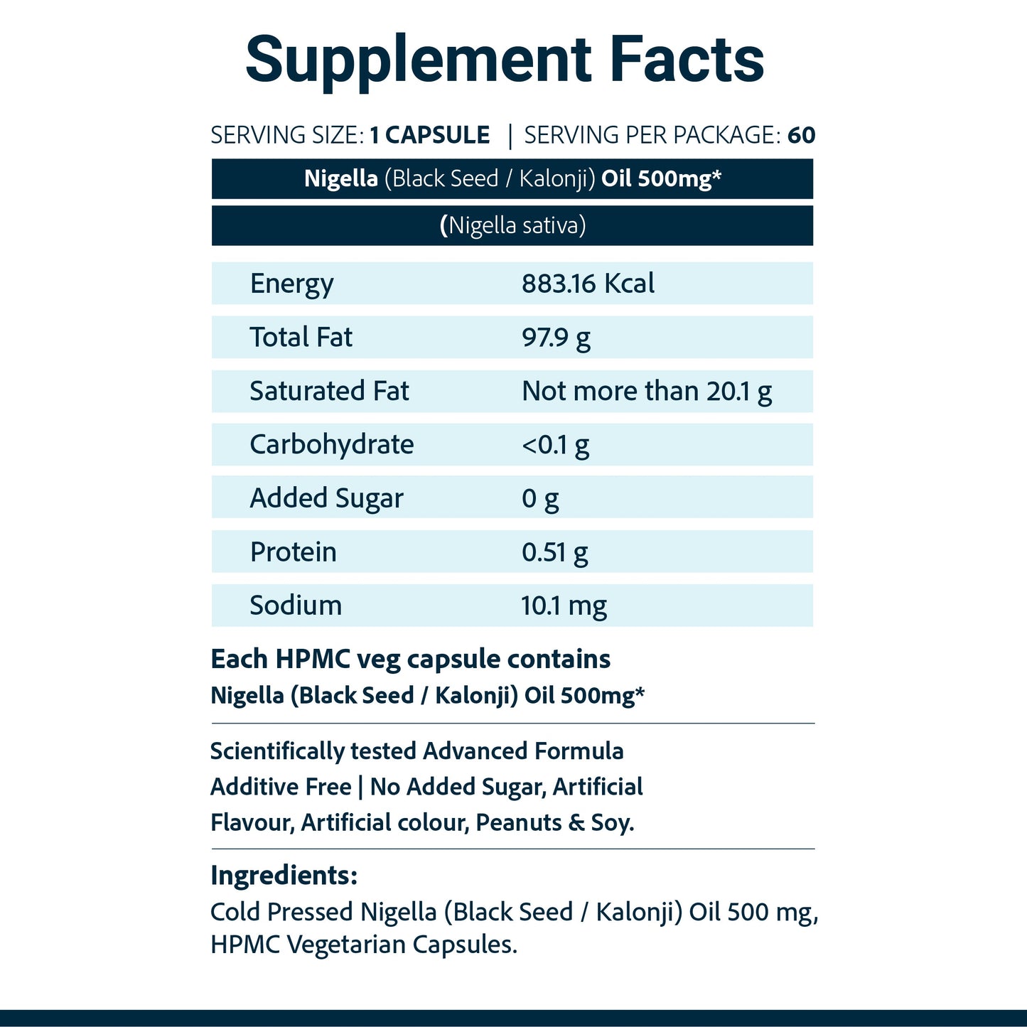 SupaSupp Nigella Oil Immuno Protector | Builds Immunity And Strength, Promotes Healthy Cell Growth And Overall Wellbeing | Health Supplement | 60 Veg Cap, 500 mg 500mg
