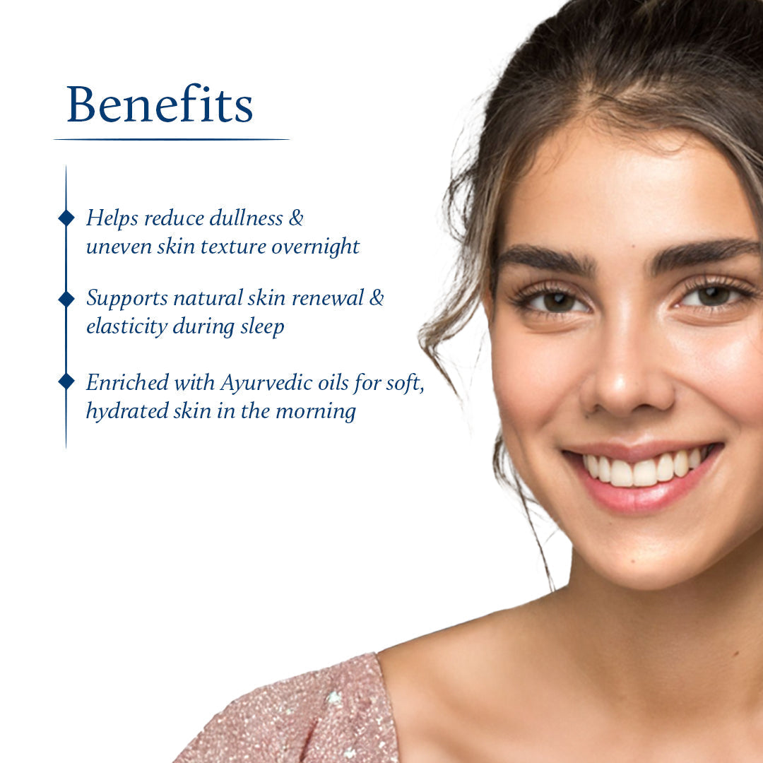 Kumkumadi Night Cream for Women for Skin Repair and Hydration (16 Herbs, 50g) 50g