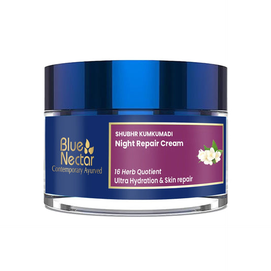 Kumkumadi Night Cream for Women for Skin Repair and Hydration (16 Herbs, 50g) 50g