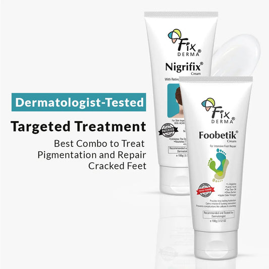 【Fixderma】 Nigrifix Cream & Foobetik Foot Cream｜ニグリフィックス クリーム & フーベティック フットクリーム｜200g