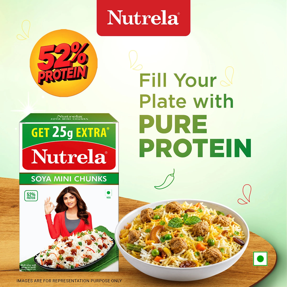 【Patanjali】 Nutrela Soya Bari (Mini Chunks)｜ニュートレラ ソヤ バリ（大豆ミート ミニチャンク）｜200g