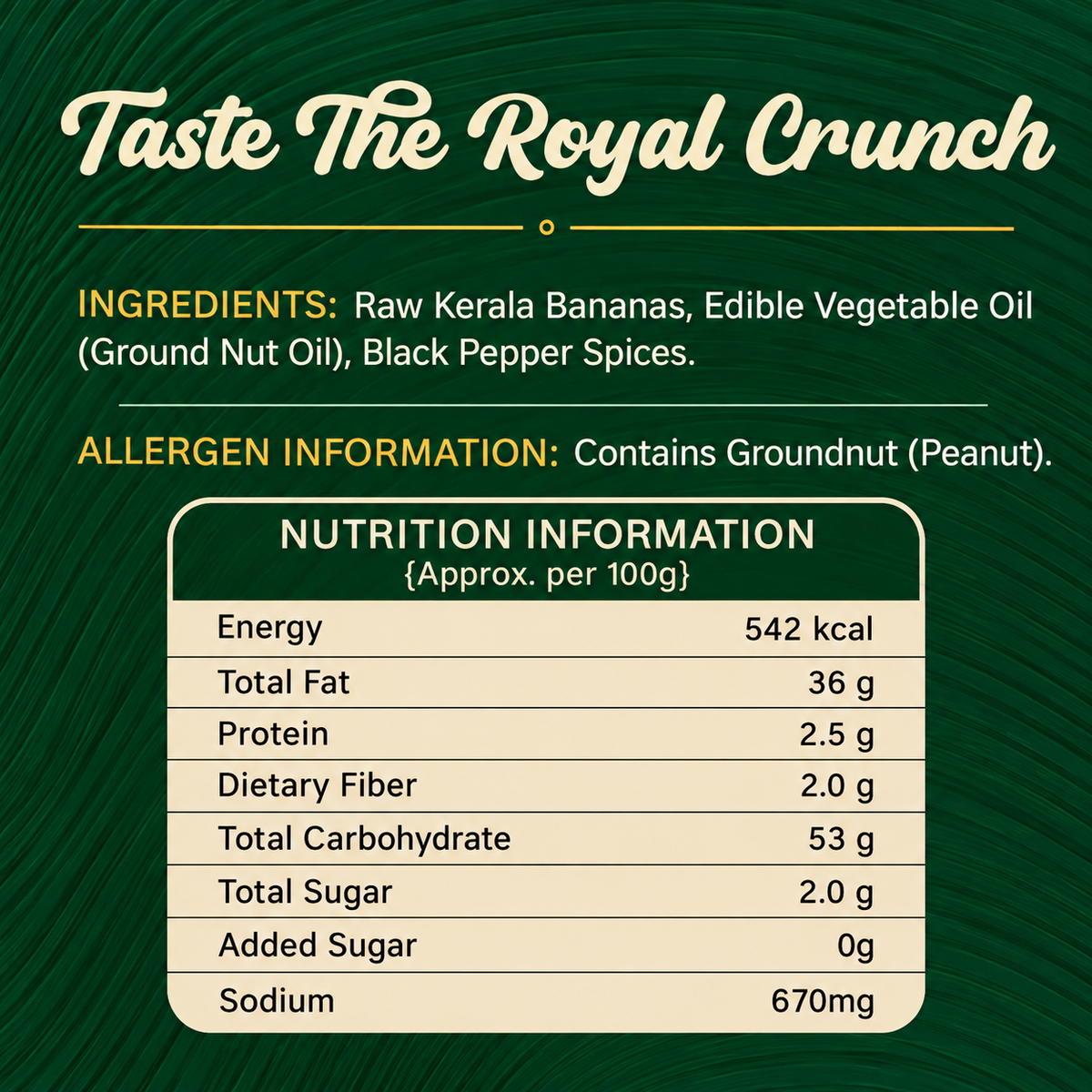 【Crunchyos】 Black Pepper Banana Chips｜ブラックペッパー バナナチップス（ケララ風）｜100g