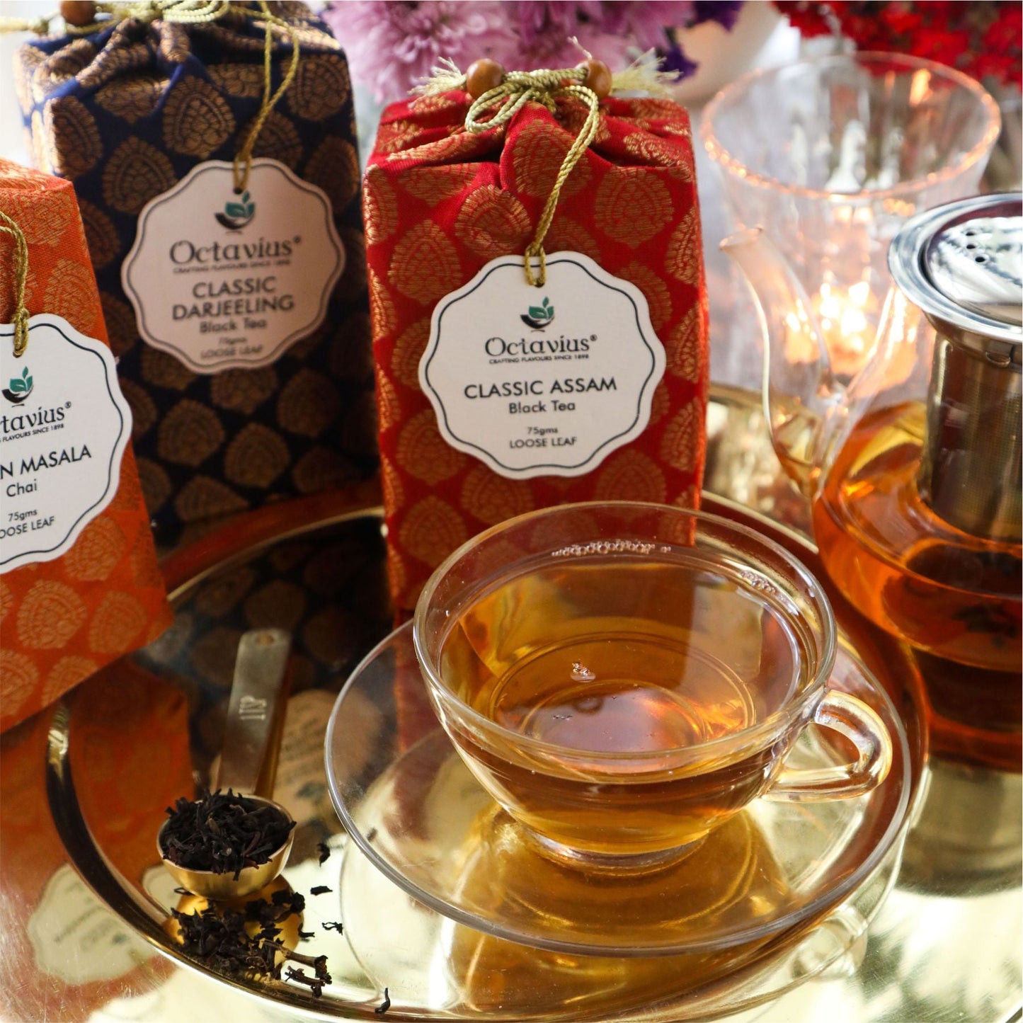 Indian Tea Collection- Festive Range (Indian Masala Chai, Classic Darjeeling, Classic Assam) 450g