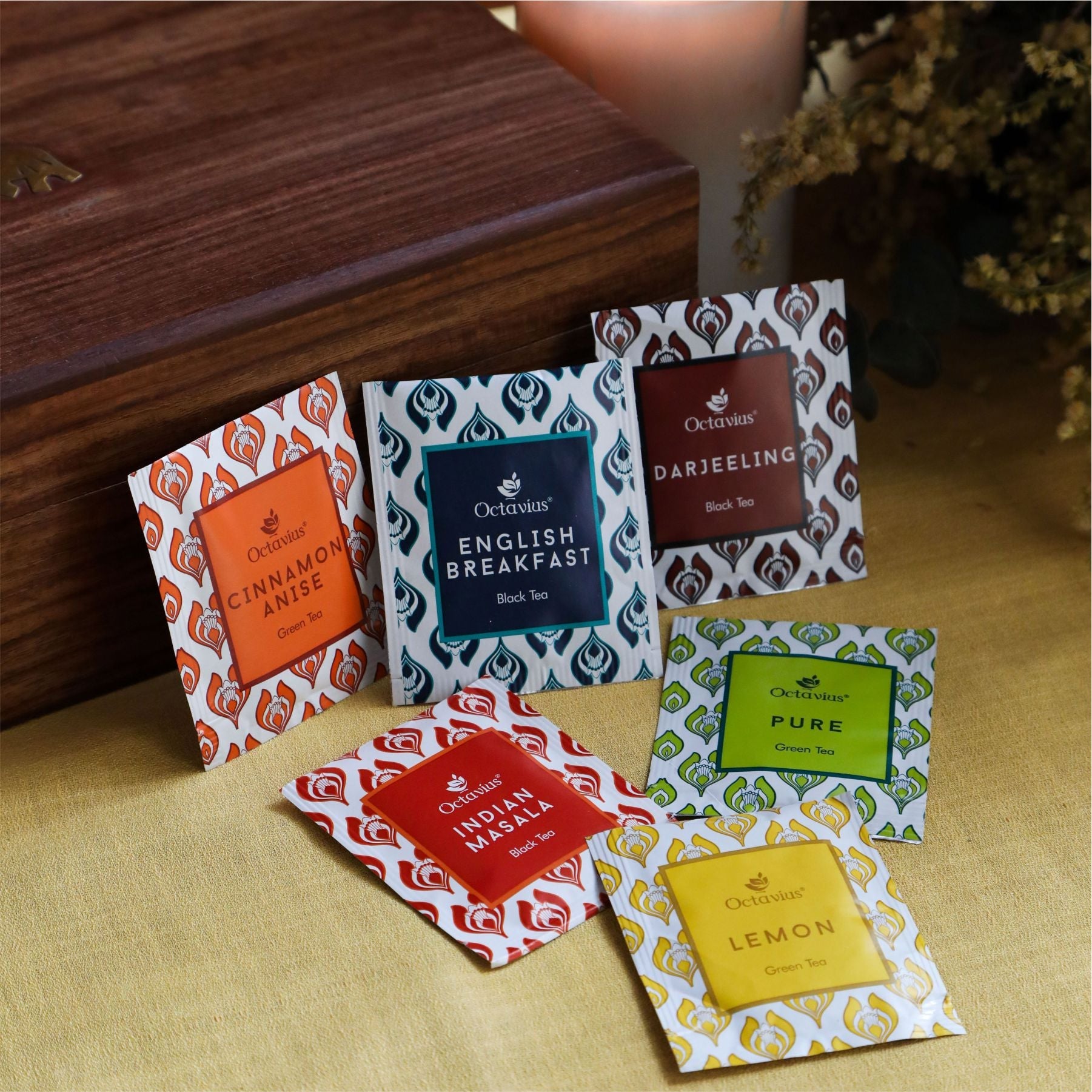 Assortment of Fine Teas - 120 Teabags In Sheesham Wood Box 120teabags