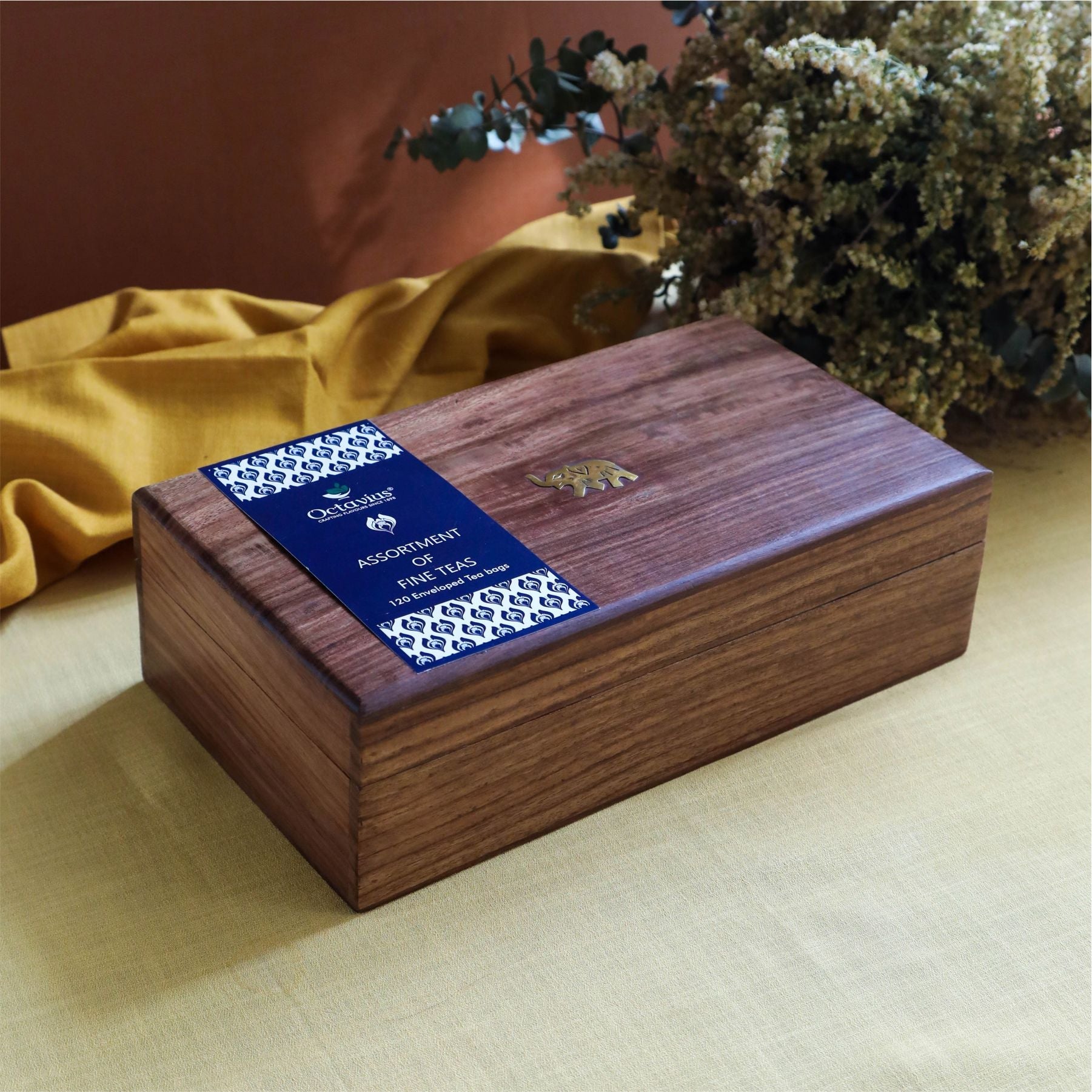 Assortment of Fine Teas - 120 Teabags In Sheesham Wood Box 120teabags