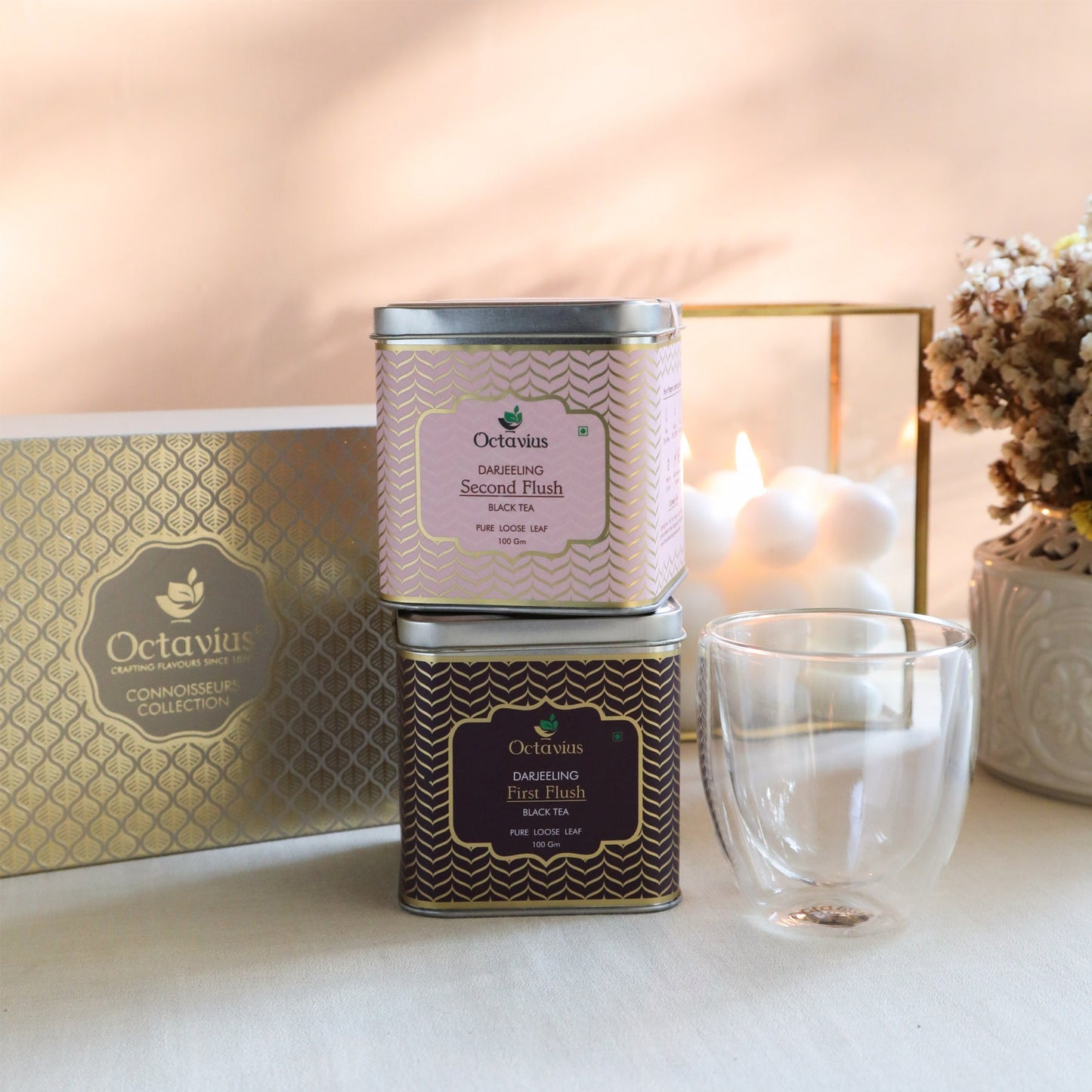 Connoiseurs Tea Collection - Darjeeling Selects -  Two Teas and a Teaware 850g