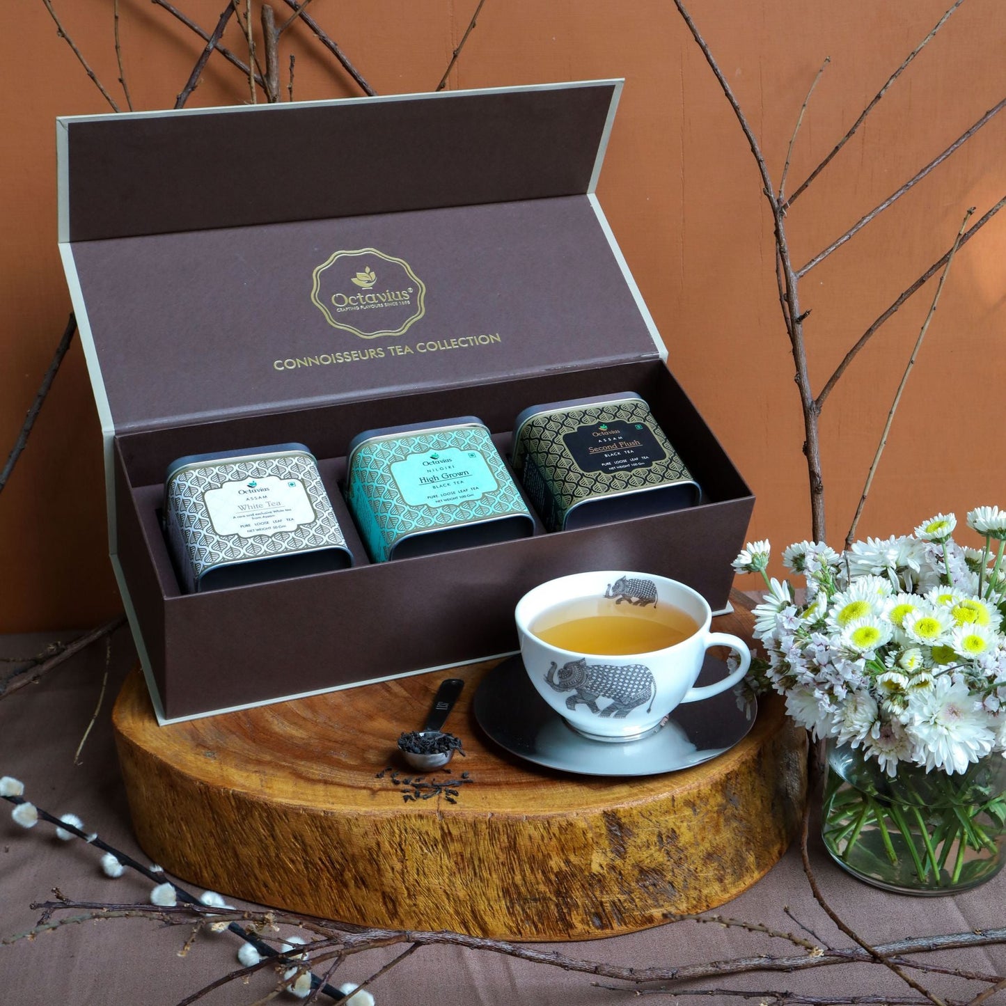Connoisseurs Tea Collection - Indian Tea Assortment- Three Teas 950g