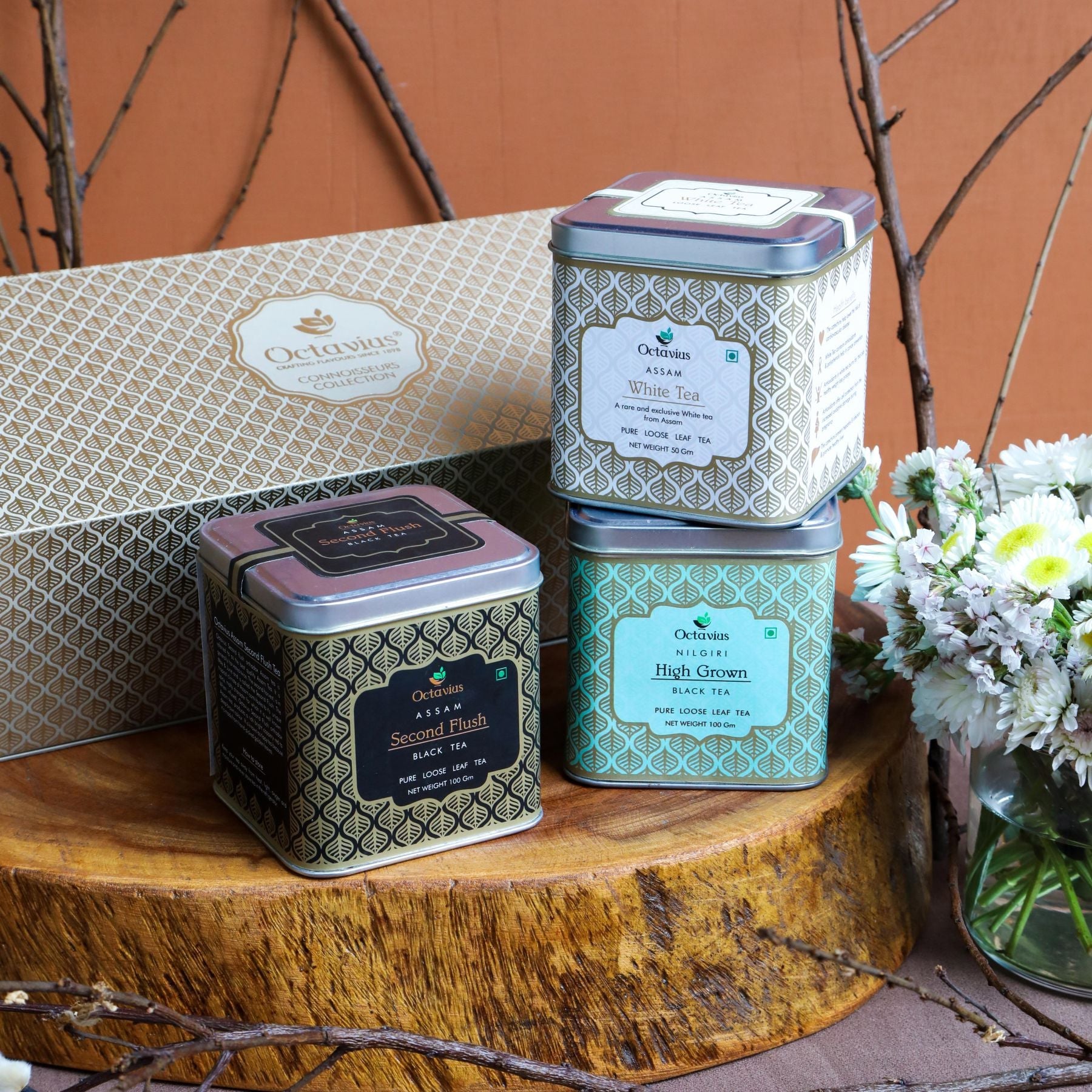Connoisseurs Tea Collection - Indian Tea Assortment- Three Teas 950g