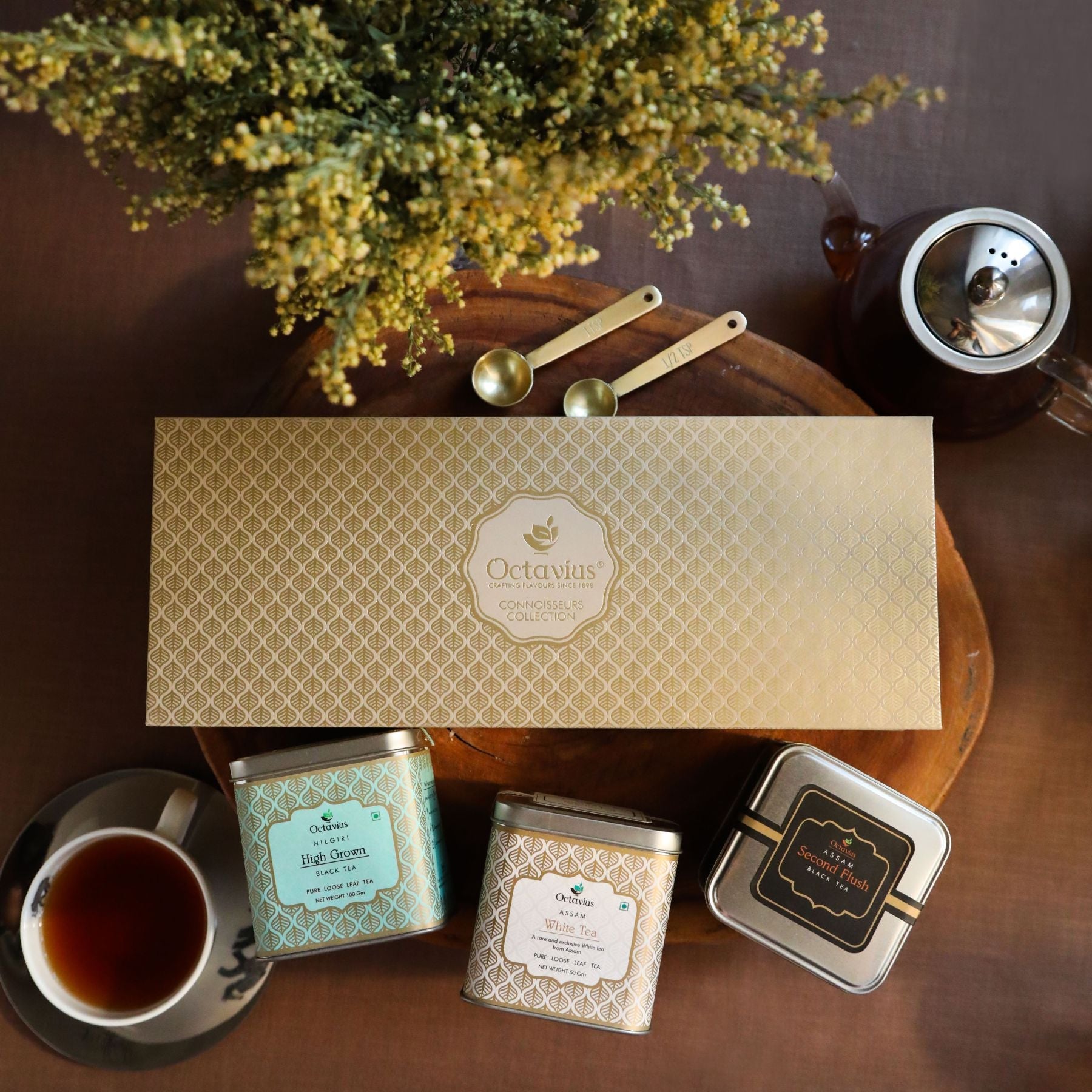 Connoisseurs Tea Collection - Indian Tea Assortment- Three Teas 950g