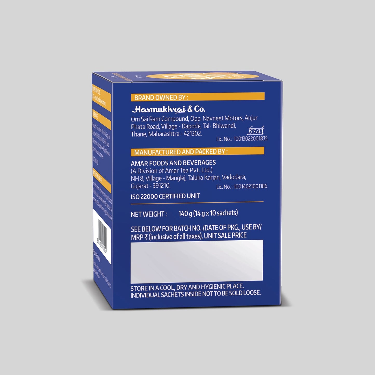 OMT Ginger Lemongrass Premix - Pack of 2 140 g x 2