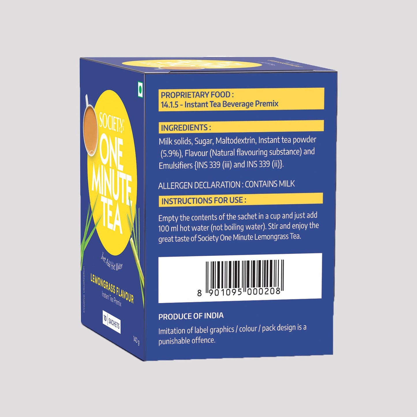 Society OMT Lemongrass Premix 14 g x 10 Sachets