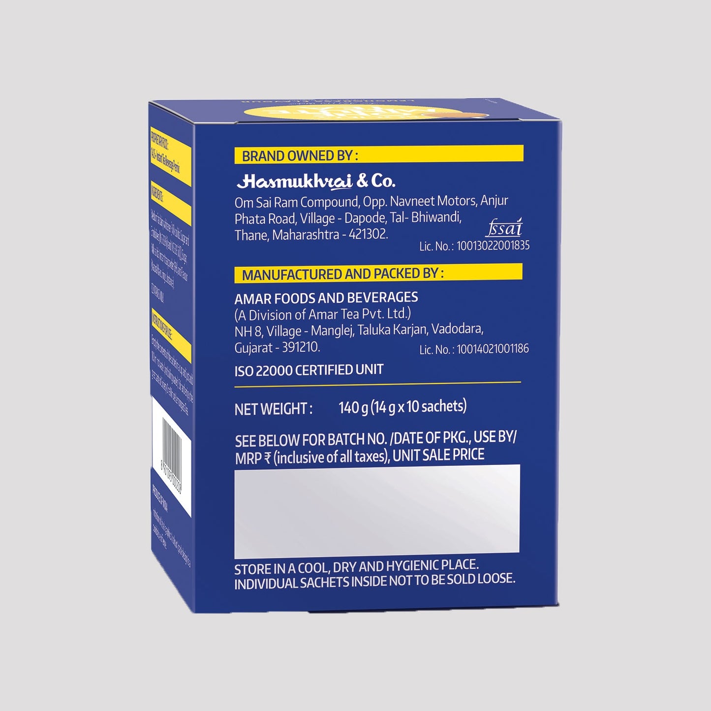 Society OMT Lemongrass Premix 14 g x 10 Sachets