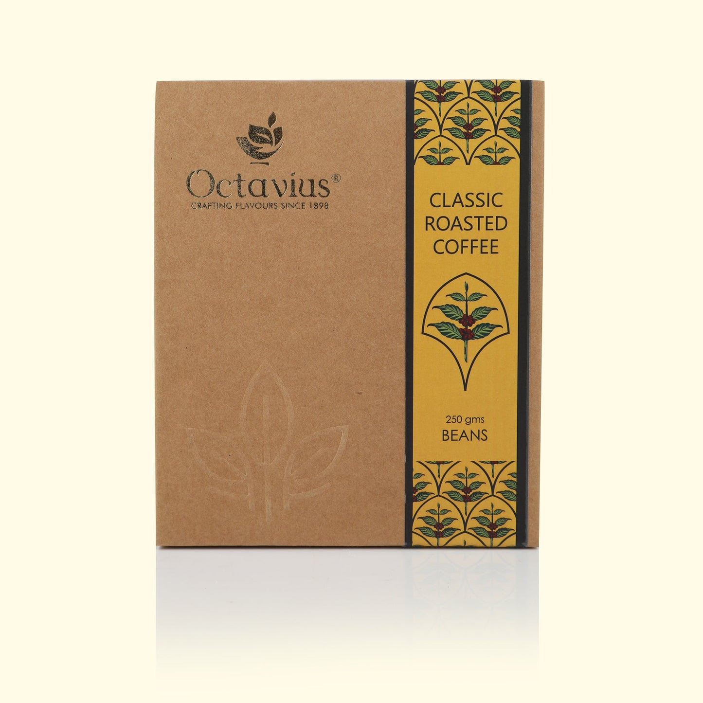 Roasted Coffee Beans in Kraft box - 250 grams 250g