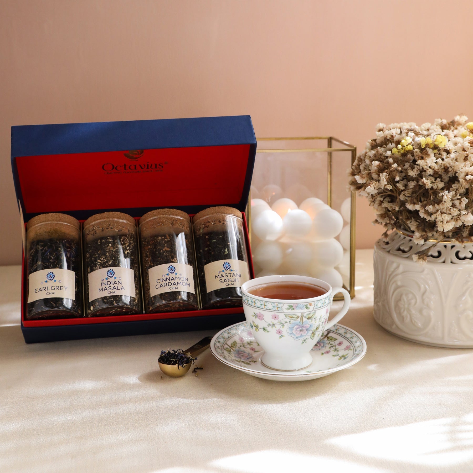 Tea Time Treasure-Charming Chais (4 Assorted Loose Leaf Black Teas) 900g