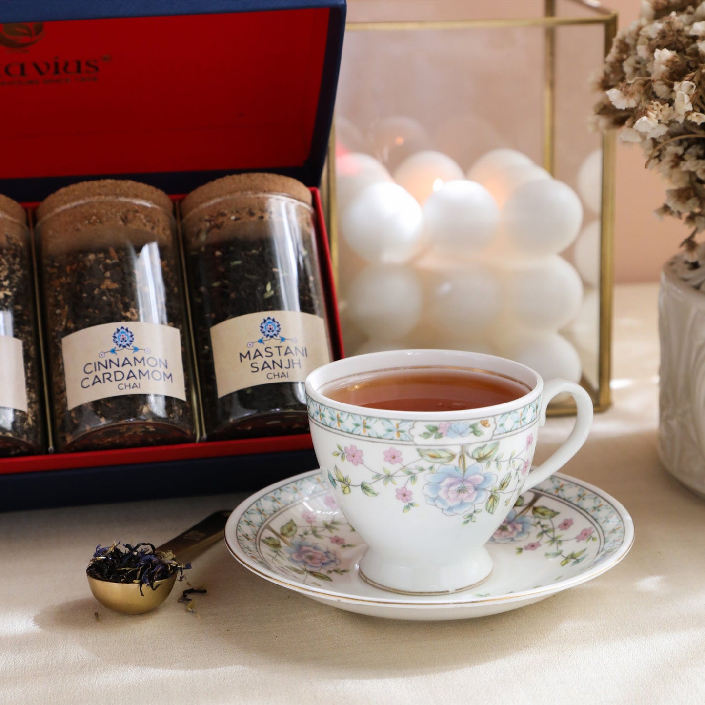 Tea Time Treasure-Charming Chais (4 Assorted Loose Leaf Black Teas) 900g