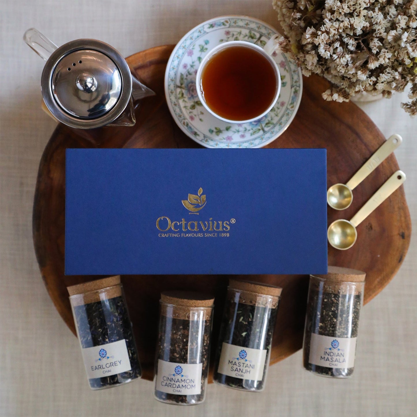 Tea Time Treasure-Charming Chais (4 Assorted Loose Leaf Black Teas) 900g