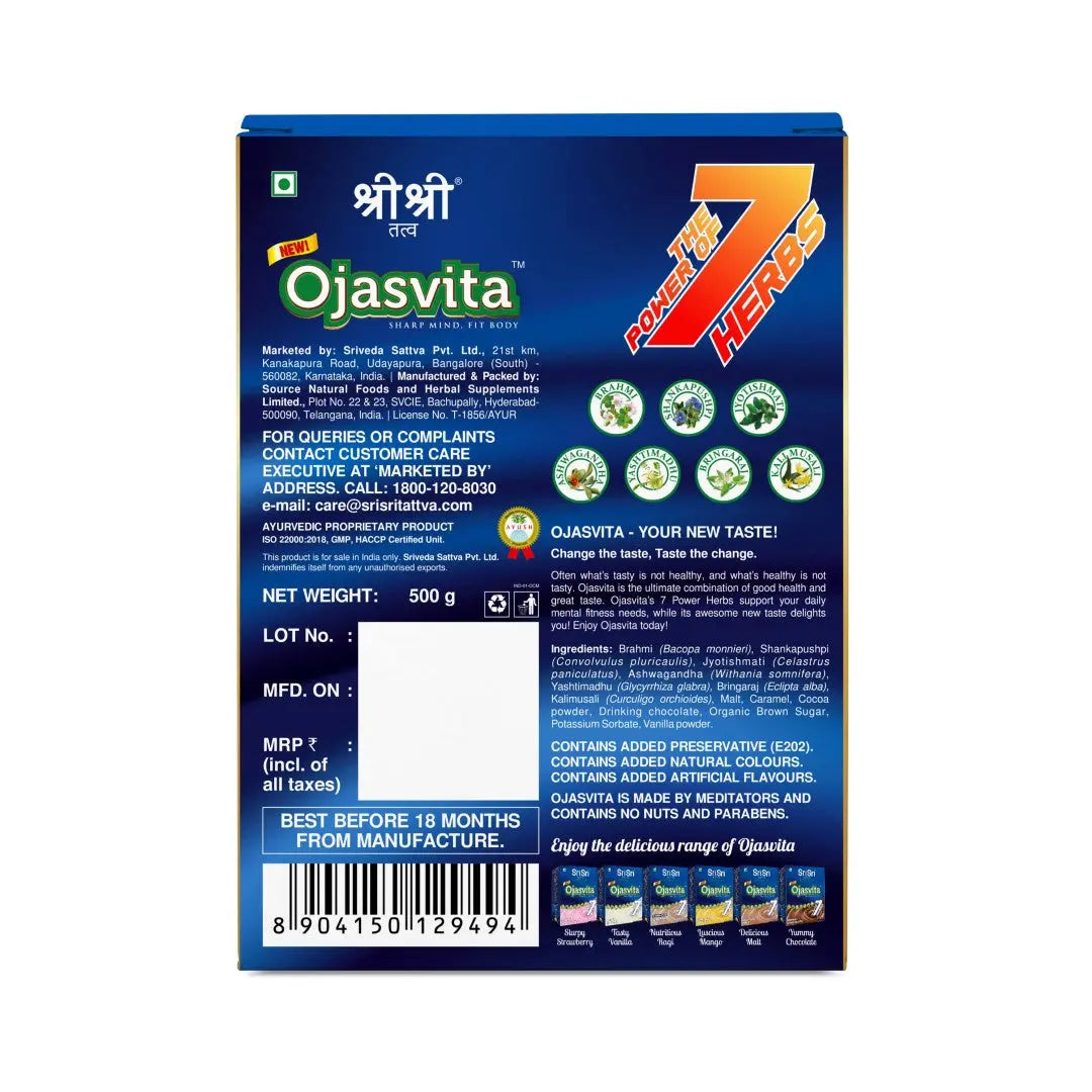 ChocoMalt Ojasvita - Sharp Mind & Fit Body, 500 g 500g
