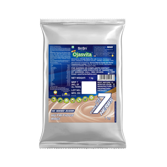 【Sri Sri Tattva】 Ragi Ojasvita Sharp Mind & Fit Body Refill Pack｜ ラギ・オジャスヴィタ シャープマインド＆フィットボディ 詰め替えパック｜ 1kg