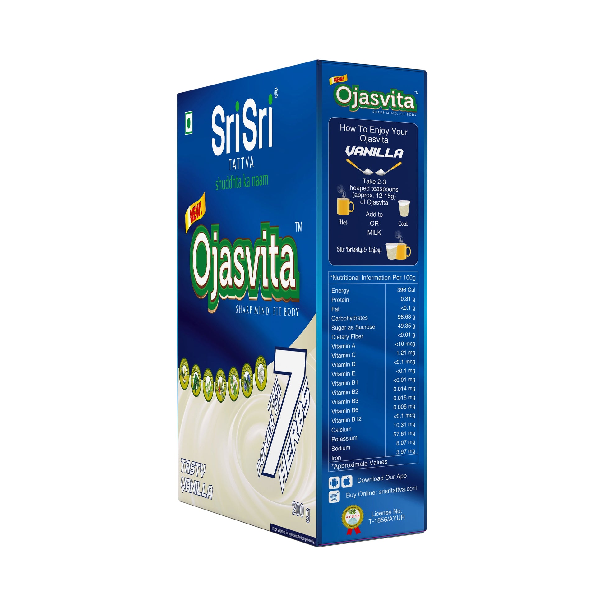 Vanilla Ojasvita - Sharp Mind & Fit Body, 200 g 200g