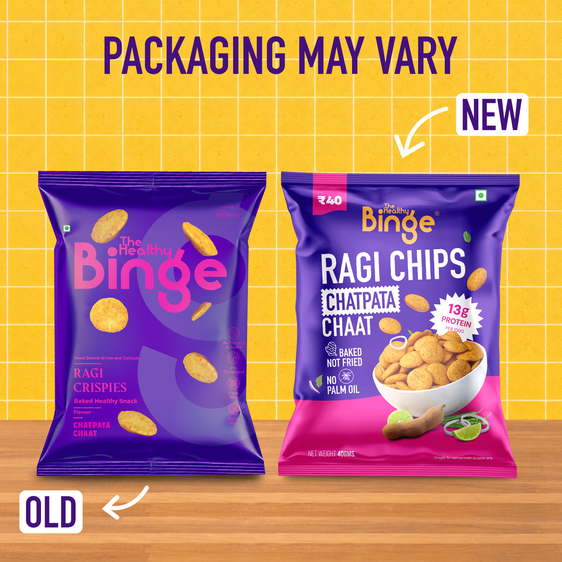 Ragi Chips Chatpata Chaat 40g×28袋