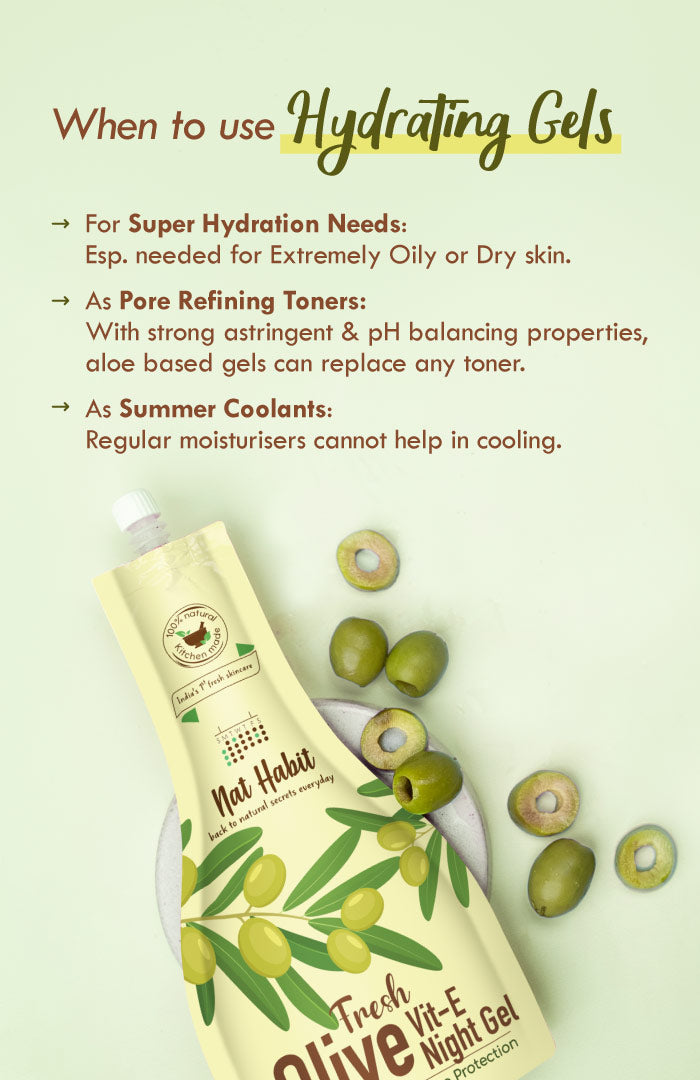 Fresh Olive Vit-E Night Gel Face Pack 80g × 2