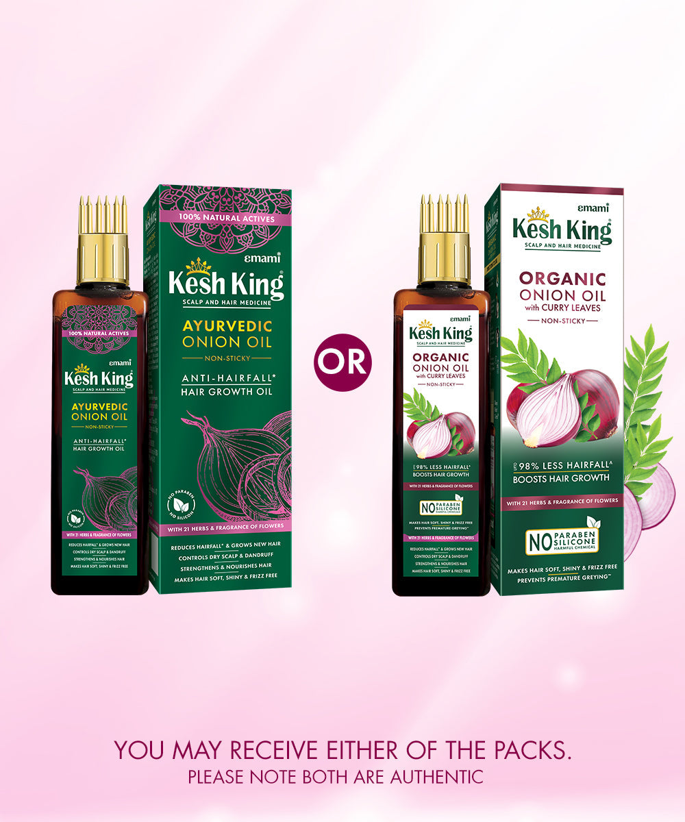 Kesh King Organic Onion Oil With Curry Leaves 100 ml