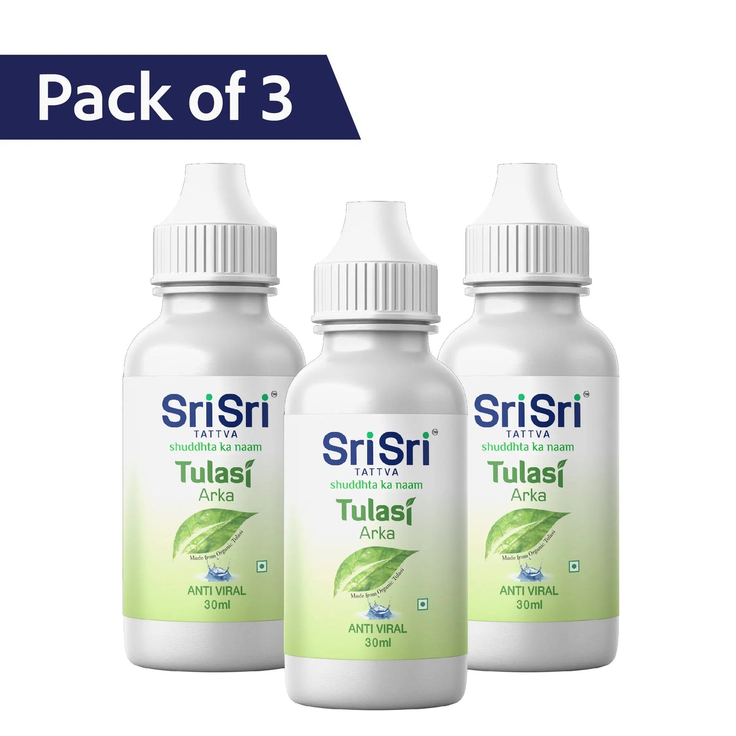 【Sri Sri Tattva】 Tulasi Arka (Antiviral)｜ トゥラシー・アルカ（抗ウイルス）｜ 30ml×3