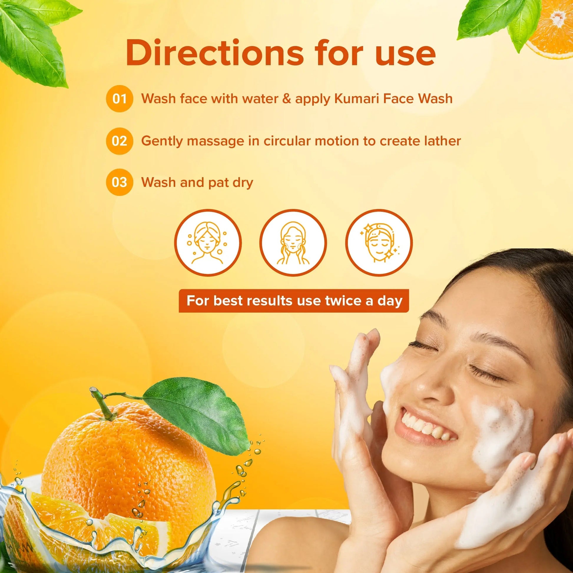 Orange Face Wash - Feel of Freshness, 60 ml 60ml