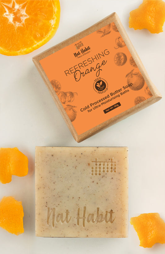 Cold Processed Refreshing Orange Soap 125g × 1
