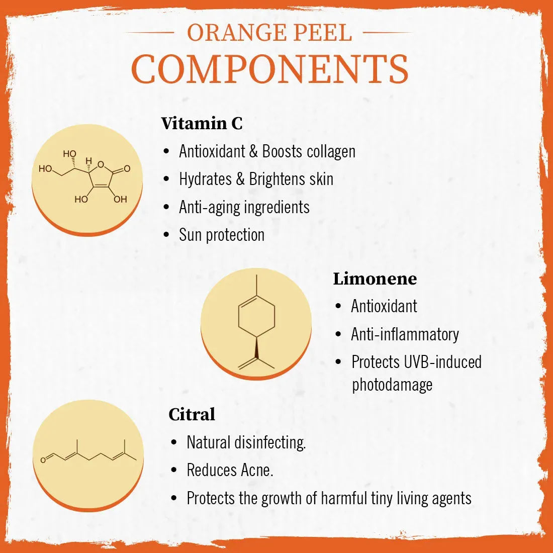 Orange Peel Powder Vitamin C Face Pack for Women & Men, Glowing Skin Exfoliation 75g