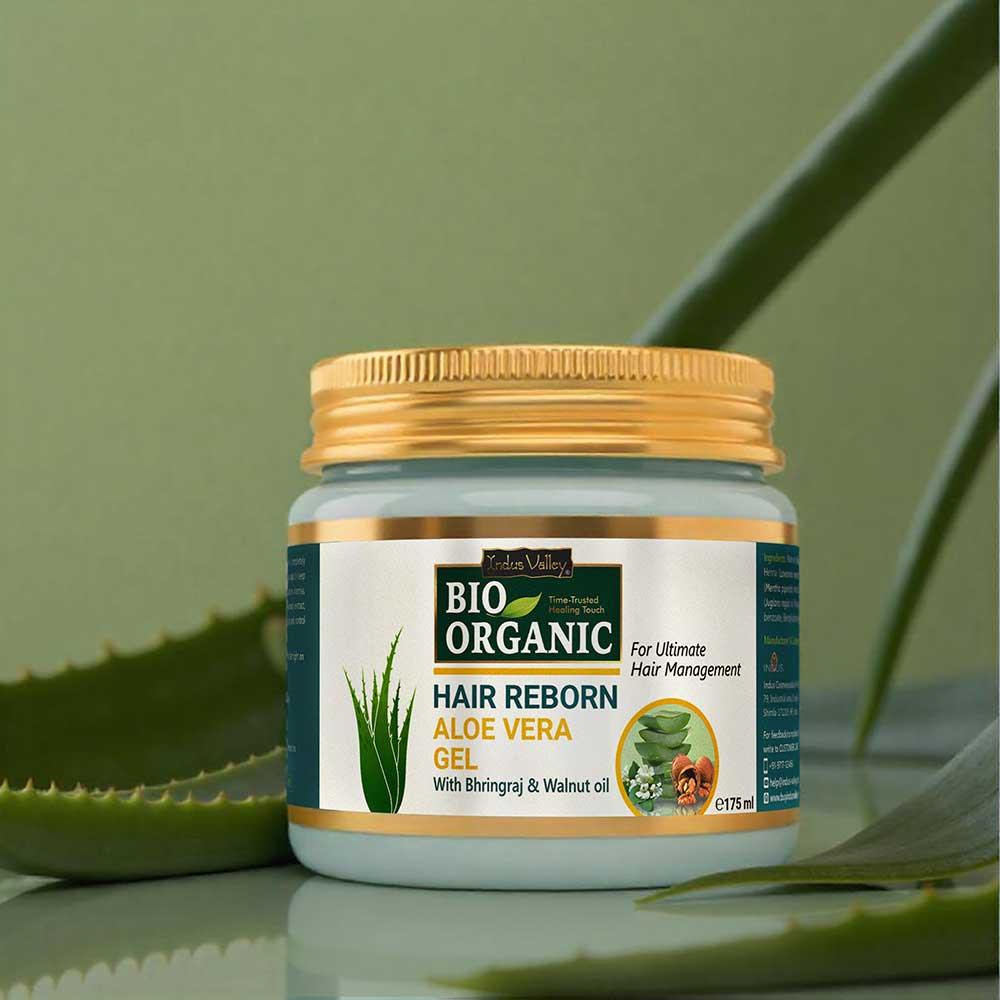 Bio Organic Hair Reborn Aloe Vera Gel With Bhringraj & Walnut Oil - 175ml 175ml