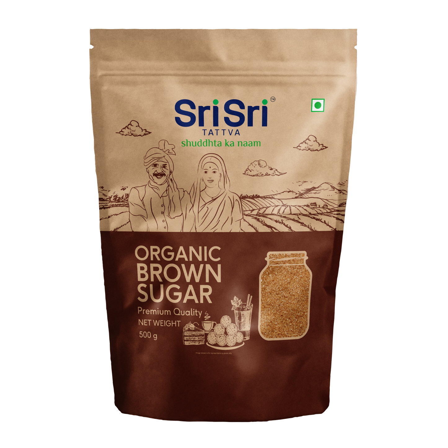【Sri Sri Tattva】 Organic Brown Sugar｜ オーガニック ブラウンシュガー｜ 500g