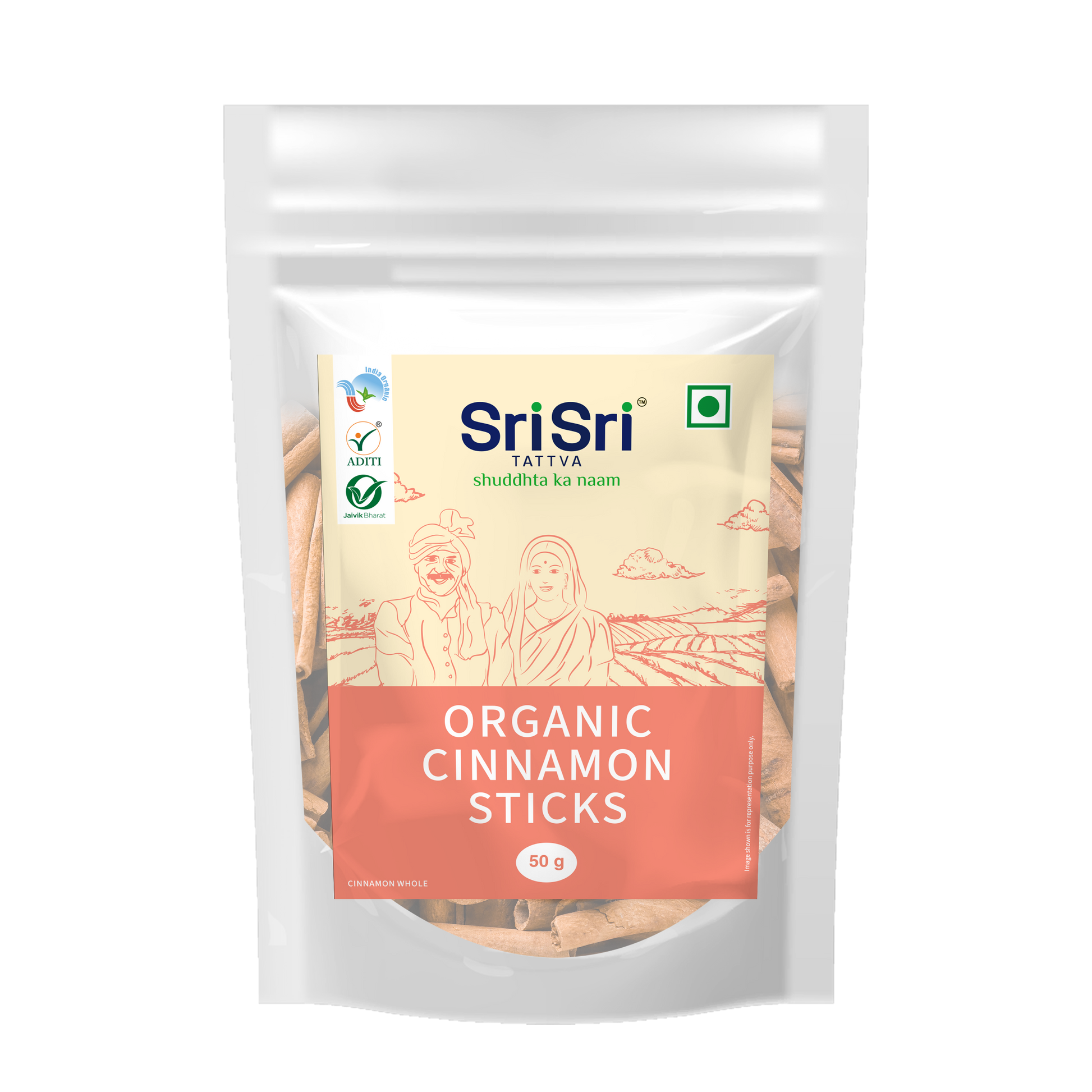 【Sri Sri Tattva】 Organic Cinnamon Sticks (Dal chini)｜ オーガニック シナモンスティック（ダルチニ）｜ 50g