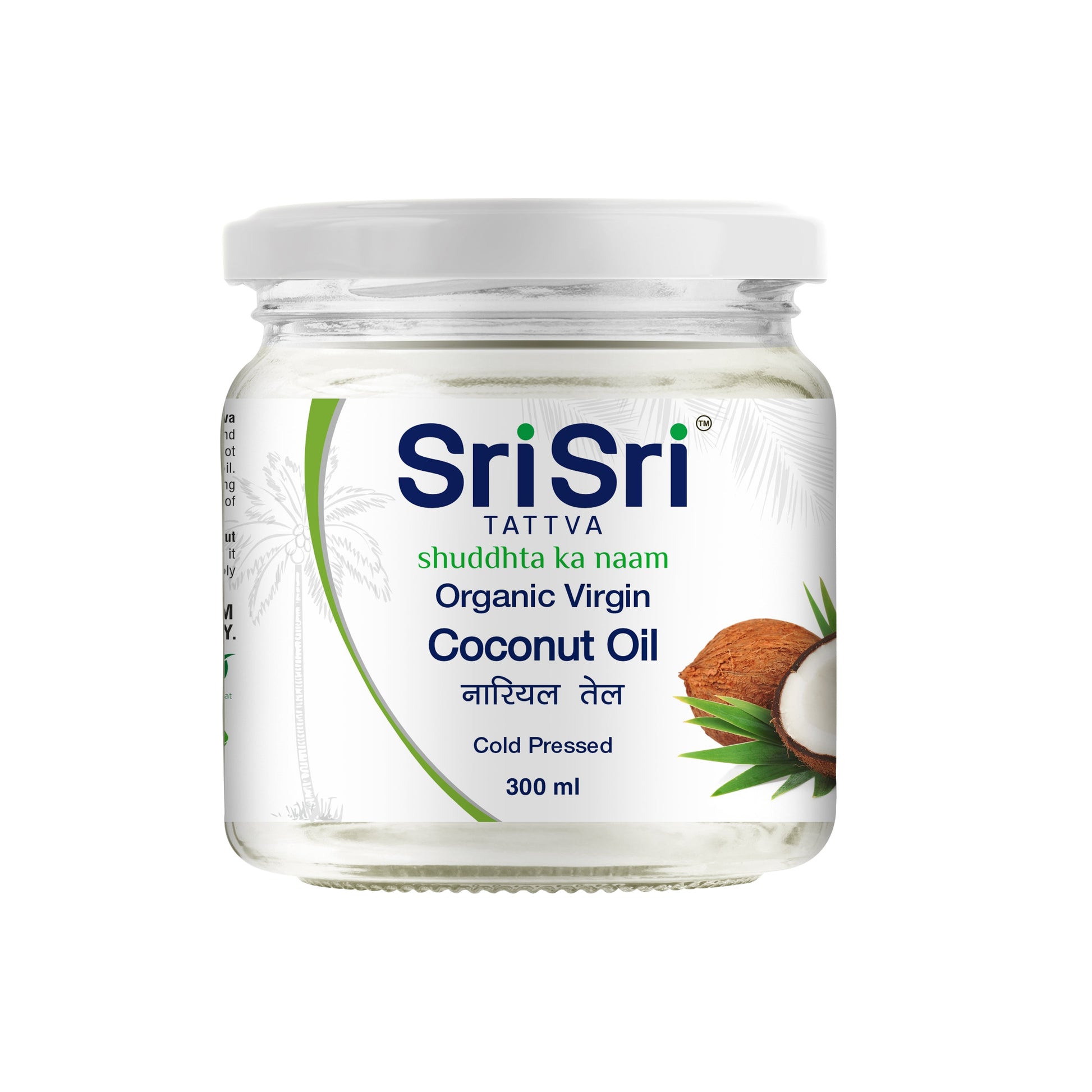 【Sri Sri Tattva】 Organic Virgin Coconut Oil (Cold Pressed, Unrefined)｜ オーガニック バージン ココナッツオイル（コールドプレス・未精製）｜ 300ml