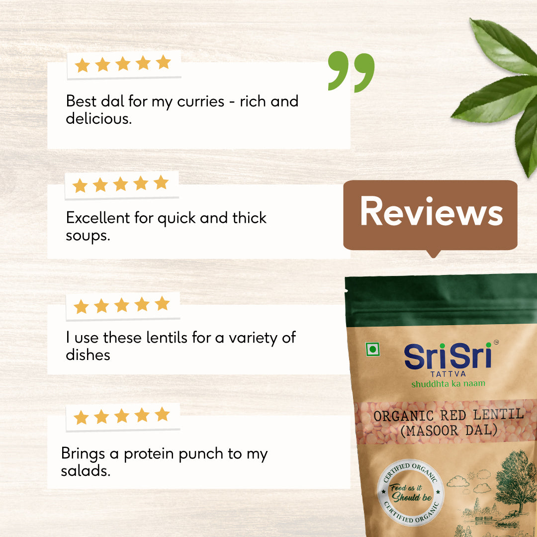 Organic Red Lentil (Masoor Dal), 500 g 500g