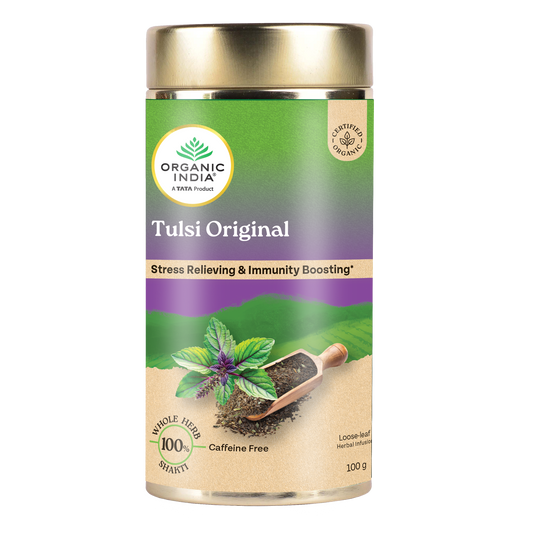 【Organic India】 Tulsi Original｜トゥルシー オリジナル｜100 g Tin