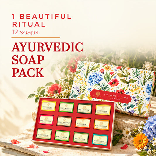 【KHADI】 Khadi Natural Handmade Soap Collection ,Pack of 12 (25g Each)｜ハンドメイドソープ コレクション 12個セット｜25g Each