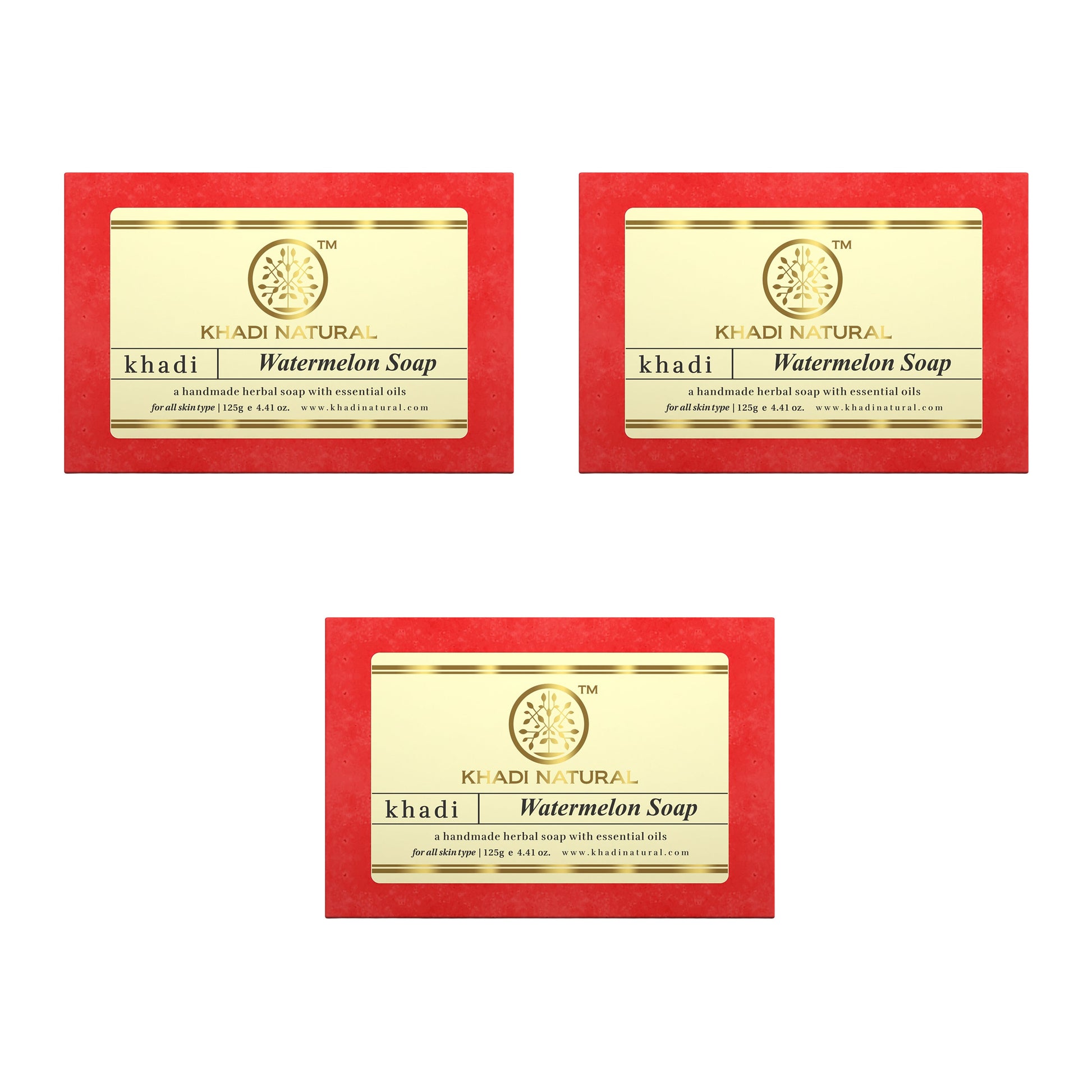 Herbal Watermelon Soap Combo Pack Of 3 125gm Each