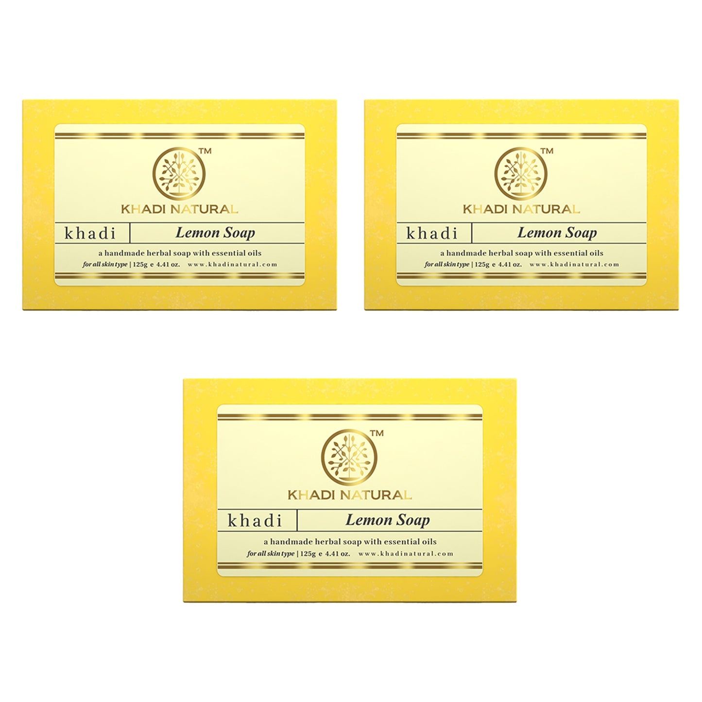 Herbal Lemon Soap Combo Pack Of 3 125gm Each
