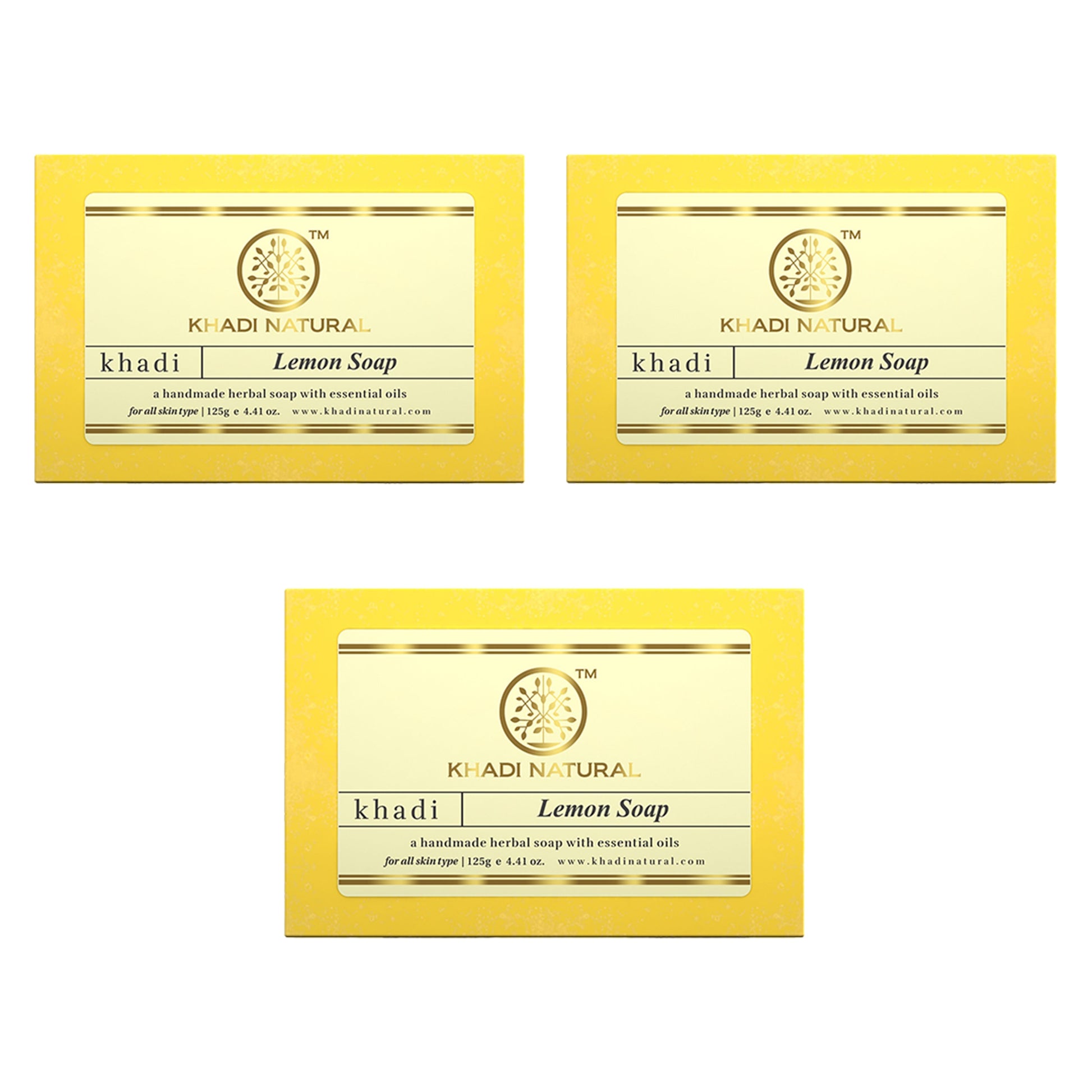 Herbal Lemon Soap Combo Pack Of 3 125gm Each