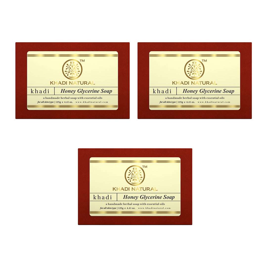 Honey Glycerine Soap Combo Pack Of 3 125gm Each