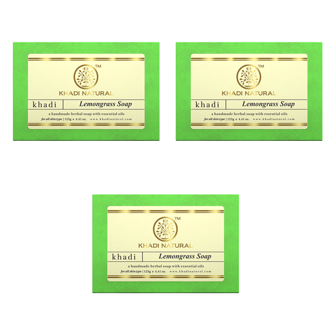 Herbal Lemongrass Soap Combo Pack Of 3 125gm Each
