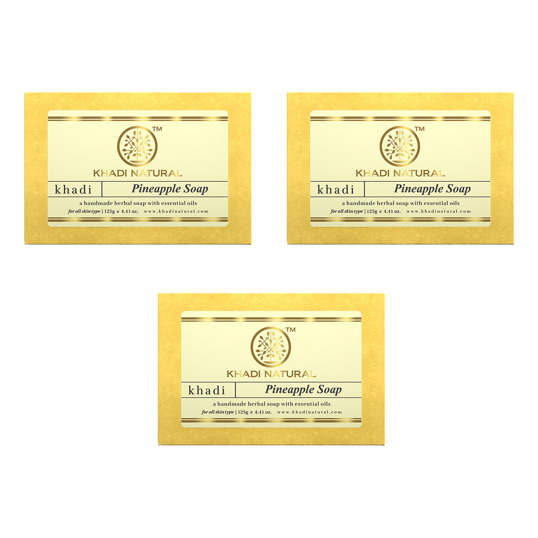 Pineapple Soap Combo Pack Of 3 125gm Each