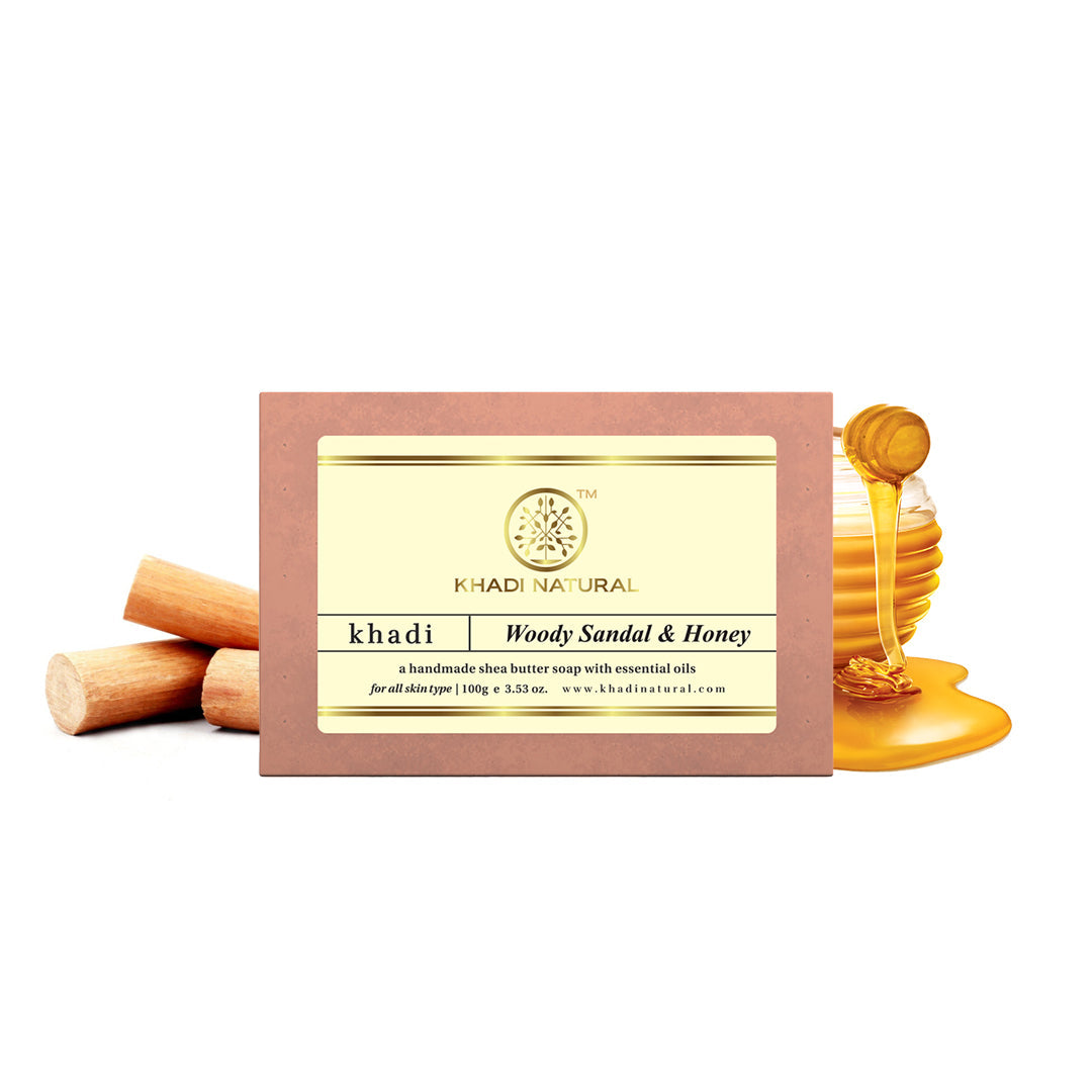 Woody Sandal & Honey Soap 100gm
