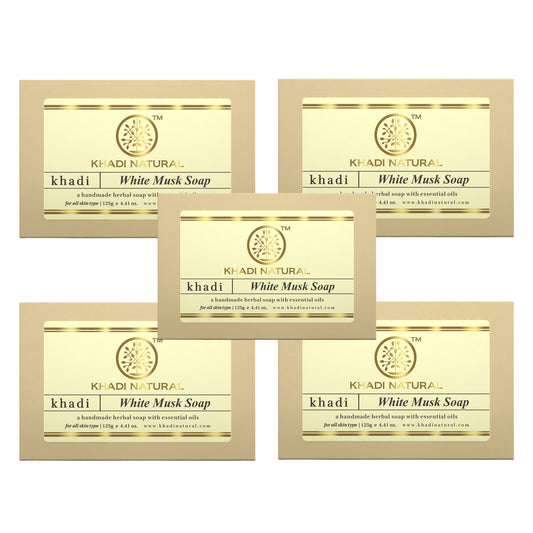 Herbal White Musk Soap Combo Pack Of 5 125gm Each