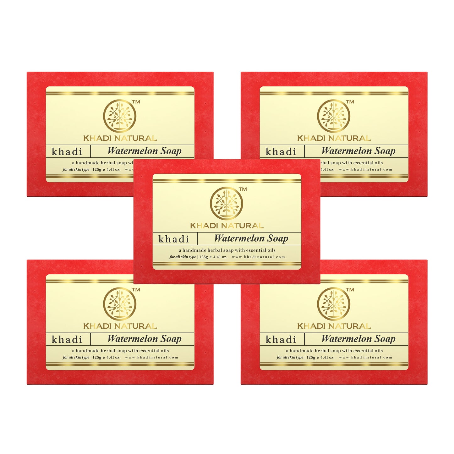 Herbal Watermelon Soap Combo Pack Of 5 125gm Each