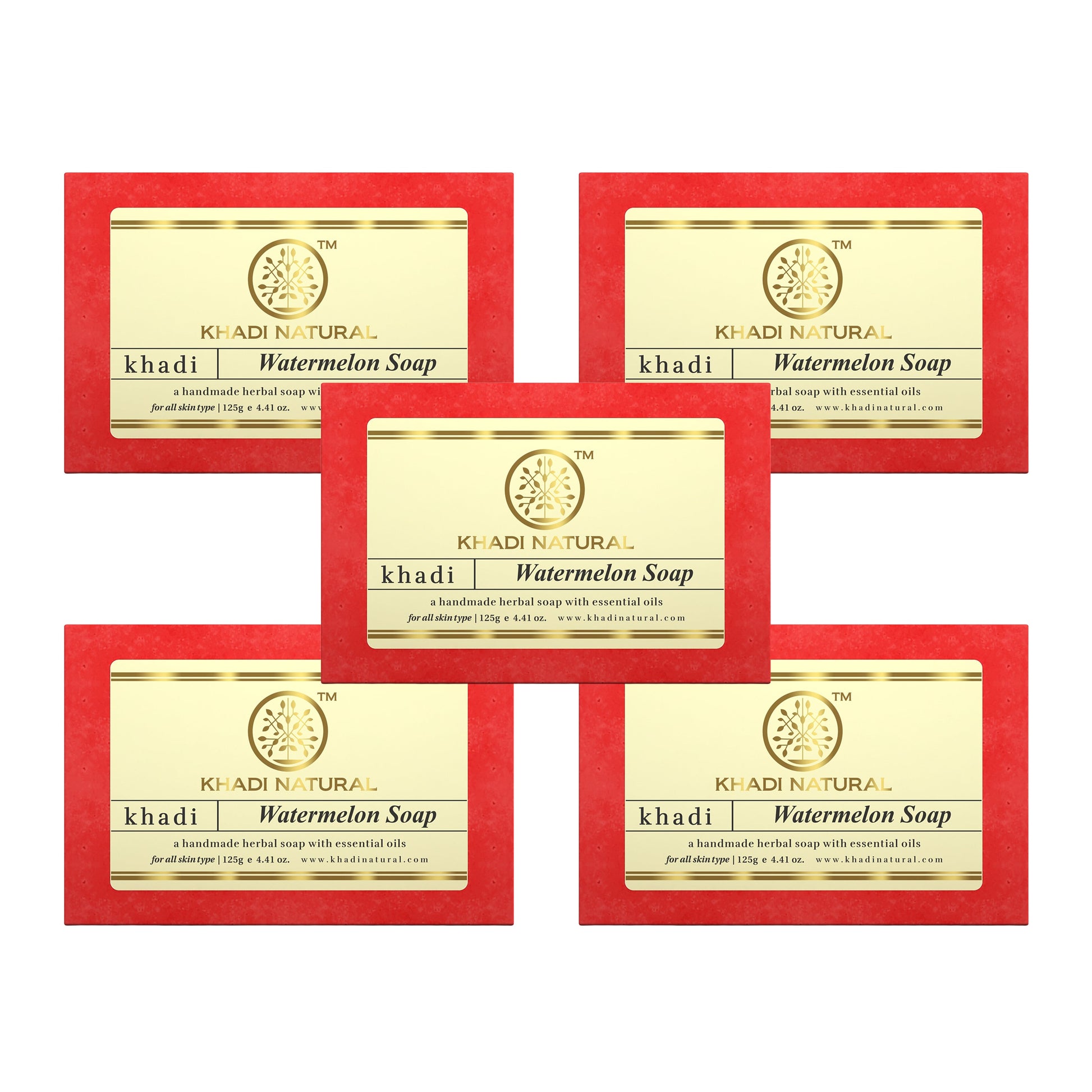 Herbal Watermelon Soap Combo Pack Of 5 125gm Each